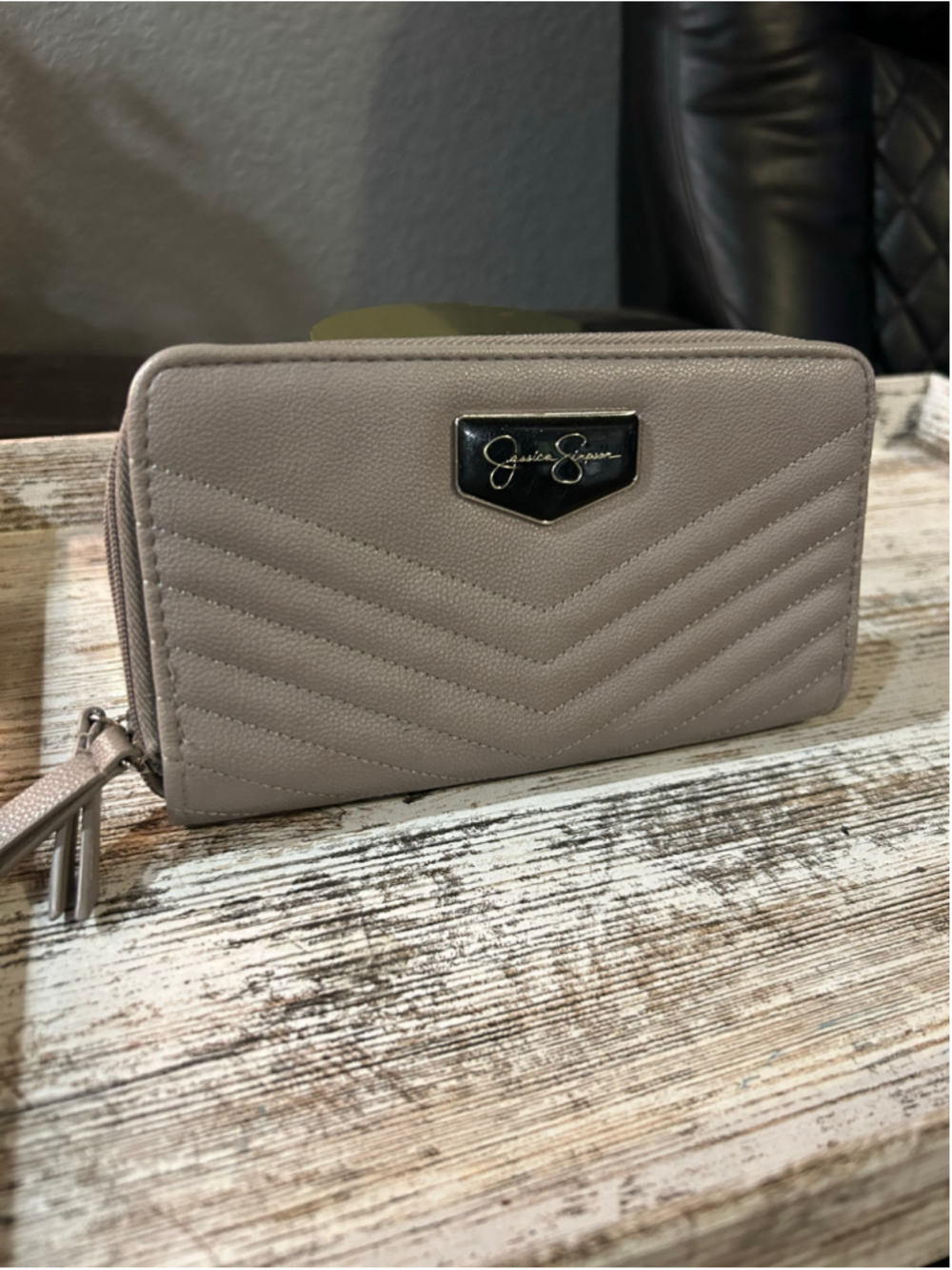 Women's Jessica Simpson Wallet One Size Beige Black